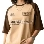 LEOTUDE Oversized Half Sleeve T-Shirt